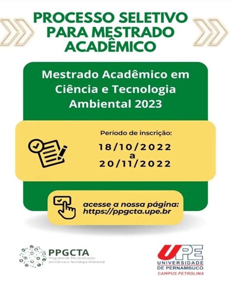 PROCESSO SELETIVO PARA MESTRADO ACADÊMICO Universidade de Pernambuco