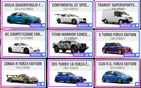 List Of Forza Edition Cars Horizon 4 - Djupka