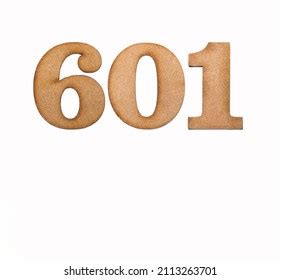 Number 601 Wood Isolated On White Stock Photo 2113263701 Shutterstock