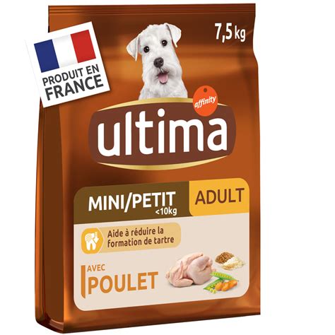 Ultima Mini Adulte Croquettes Au Poulet Pour Petit Chien Kg Pas Cher