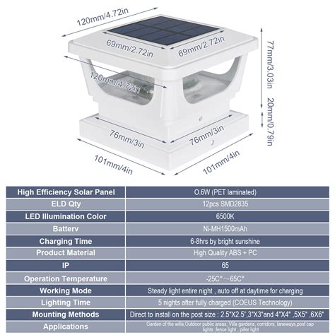 2 8pack Led Solar Post Lights Outdoor Garden Fence Deck Cap Waterproof 3x3 4x4 Ebay