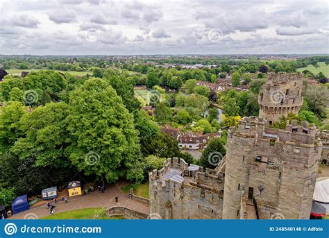 Medieval Warwick Castle In Warwickshire England Editorial Photo