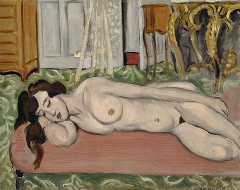 Reclining Nude On A Pink Couch Henri Matisse Wikiart Org