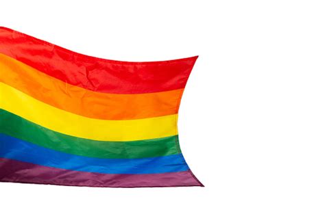 Rainbow Flag As A Background Top View Stock Photo Download Image Now