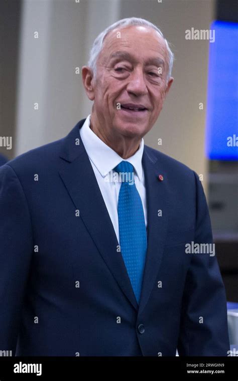 New York Ny 19th Sep 2023 Marcelo Rebelo De Sousa President Of