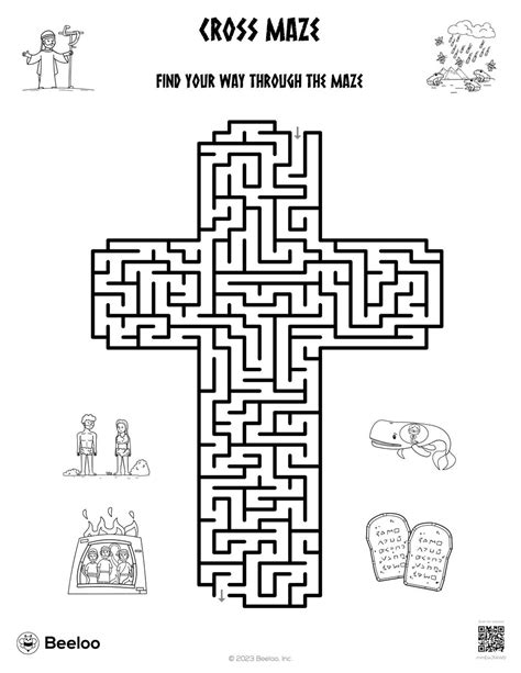 Cross Maze • Beeloo Printable Crafts And Activities For Kids