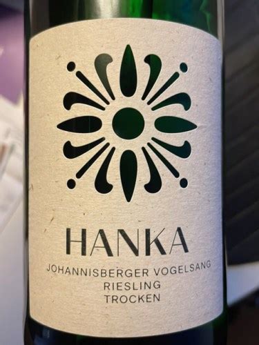 Weingut Hanka Johannisberger Vogelsang Riesling Trocken Vivino Us