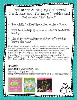 Hot Cocoa Learning Center FREEBIE By Teaching Takes The Cake TPT
