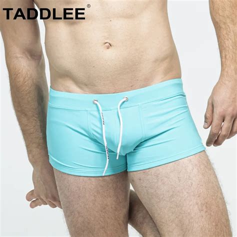 Taddlee Swimwear Men Swimsuits Square Leg Swim Trunks Briefs Bikini