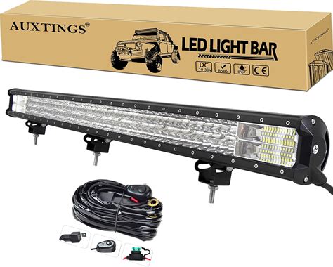 Amazon AUXTINGS 45 Inch 612W LED Light Bar Triple Row Spot Flood