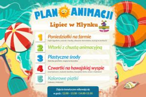 Plan Animacji Lipiec W M Ynku Sala Zabaw M Ynek