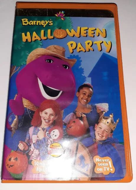 Barney Classic Collection Barney S Halloween Party Vhs Clamshell ...