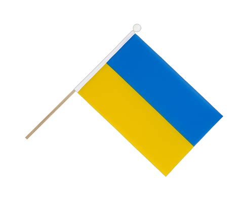 Drapeau Sur Hampe Ukraine 15 X 22 Cm Maxflags Monsieur Des Drapeaux