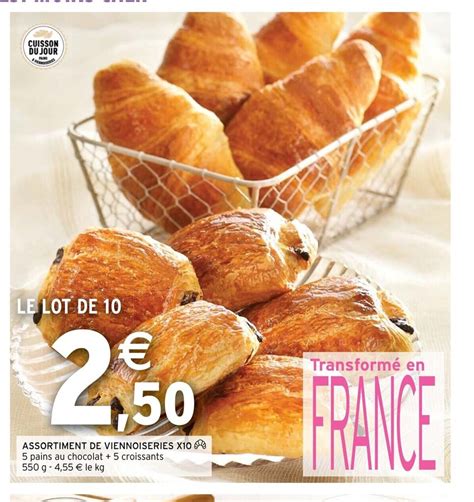 Promo Assortiment de viennoiseries x10 chez Intermarché Hyper