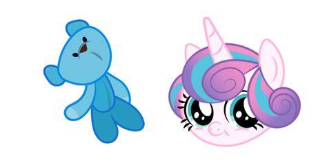 My Little Pony Baby Flurry Heart and Blue Bear cursor – Custom Cursor