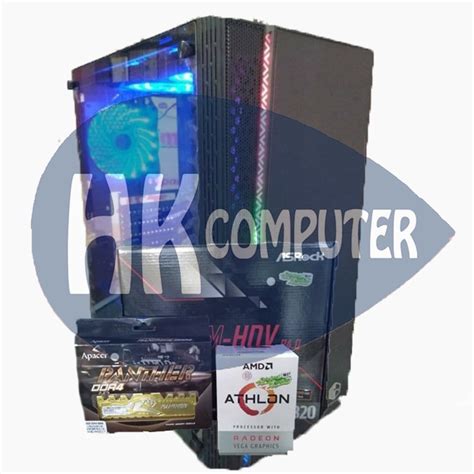 Jual Paket PC Gaming AMD Athlon 3000G RAM 8gb Shopee Indonesia