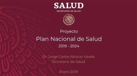 Proyecto Plan Nacional De Salud 2019 2024 1 Pdf