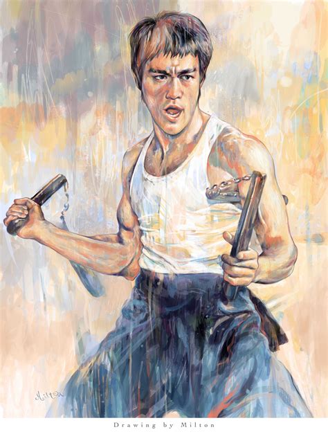 Pin By Milton Wong On Miltons Portraits And Drawings Bruce Lee Art