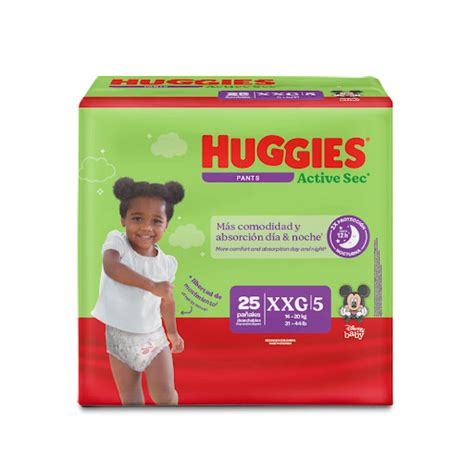 Pañal Huggies Pants Active Sec XXG x 25 und