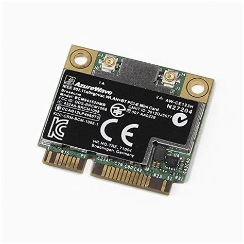 AZUREWAVE AW CE123H 802 11AC NBG WIFI BT BROADCOM BCM4352 867MBPS