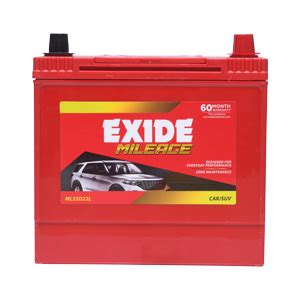 Exide Mileage Battery For Car Suv Muv