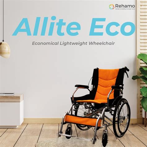 Rehamo Allite Economical Lightweight Aluminium Wheelchair With 1 Year