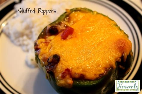 Stuffed Green Peppers Recipe + Video | My Heavenly Recipes