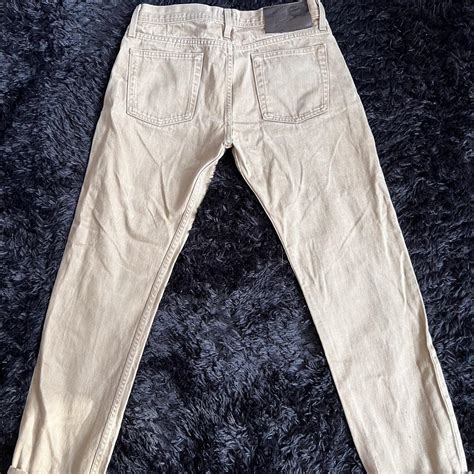 Naked Famous Beige Selvedge Chino Jeans Weird Depop