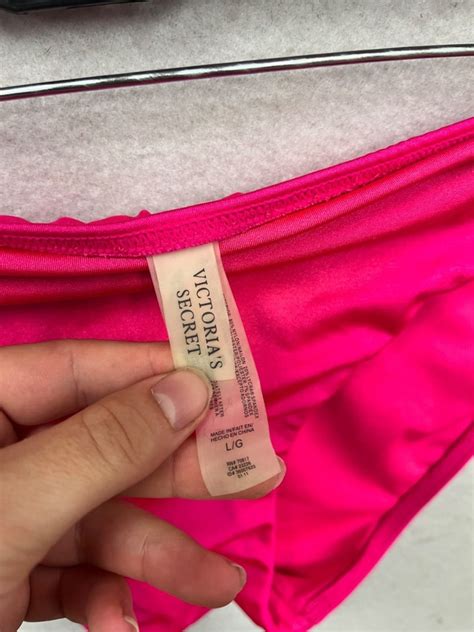 Victorias Secret Hot Pink Bikini Set L 464A EBay