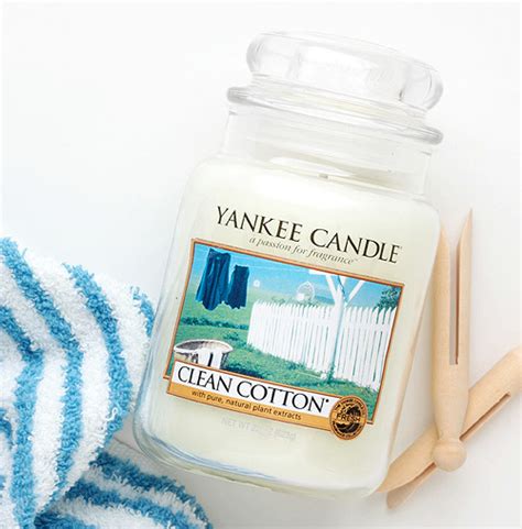 Yankee Candle Duftkerze Clean Cotton G Kaufen Gartentotal De