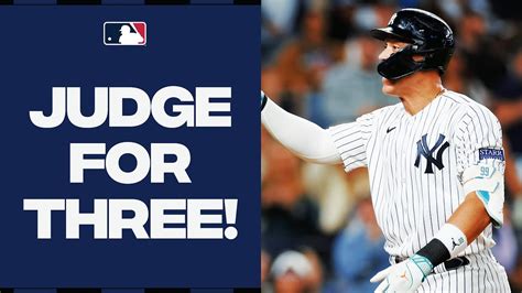 Aaron Judge Clobbers Three Homers In One Game Youtube