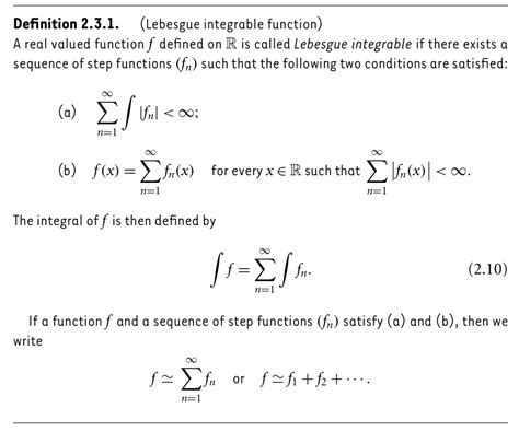 Real Analysis A Question On The Definition Of The Lebesgue Integral