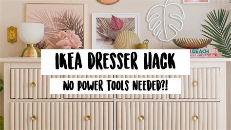 200 Diy Ikea Hemnes Dresser Hack Cute Glam Dresser Makeover Youtube