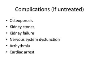 Hypercalcemia ,causes and treatment | PPT