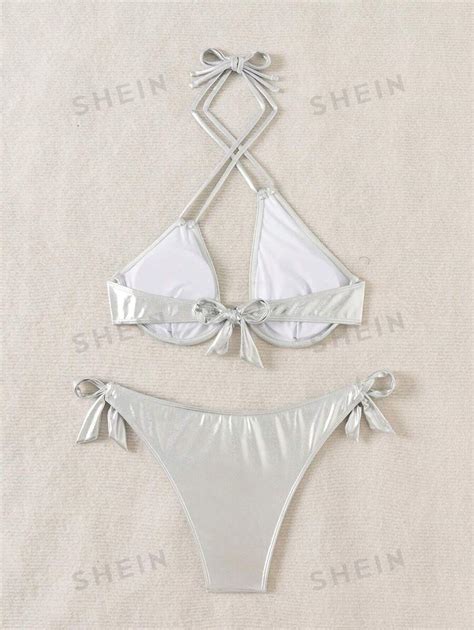 Shein Swim Sxy Ensemble Bikini Pour Femme Avec Support En Acier