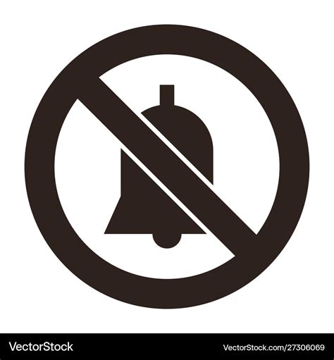 No noise sign Royalty Free Vector Image - VectorStock