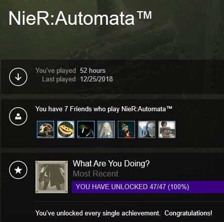 Nier Automata Hidden Achievements Steam trophy achievement guide for nier