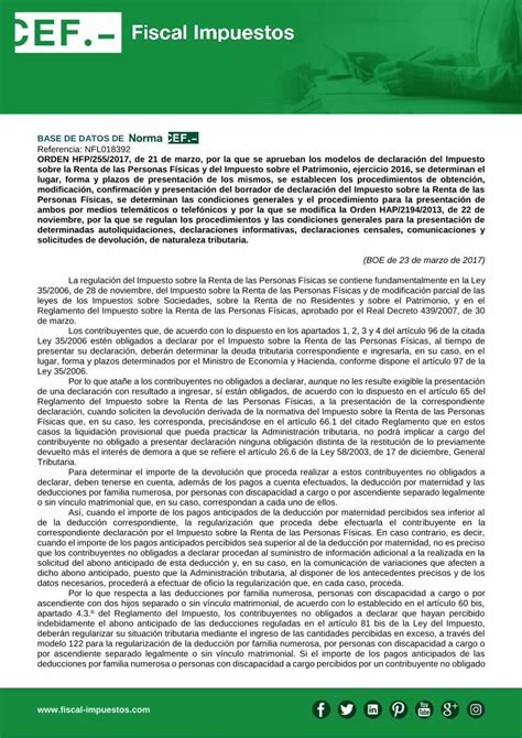 PDF BASE DE DATOS DE ORDEN HFP 255 2017 De 21 De Marzo Por