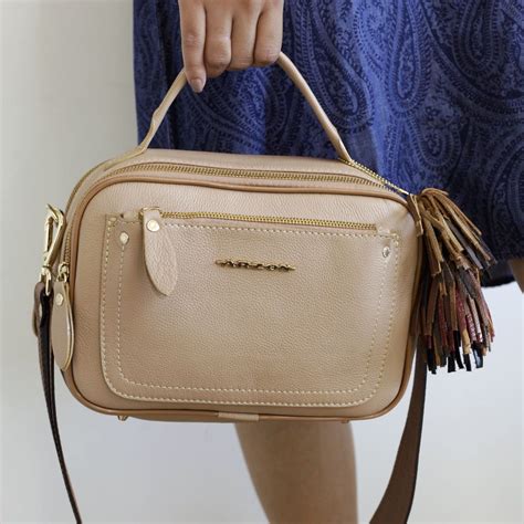 Bolsa Pequena De Couro Leg Timo Nude Pequena