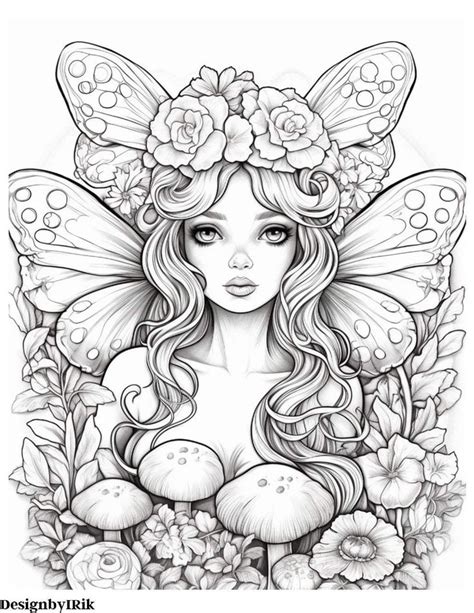 Pin By Anna On Rajzok Fairy Coloring Pages Coloring Book Art Fairy