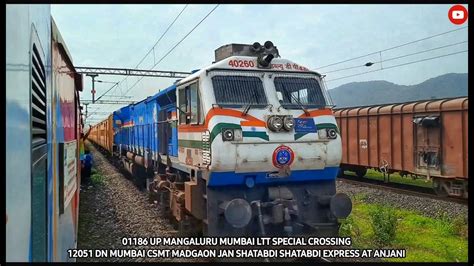 Mangaluru Mumbai LTT Special Crossing Mumbai Madgaon Jan Shatabdi