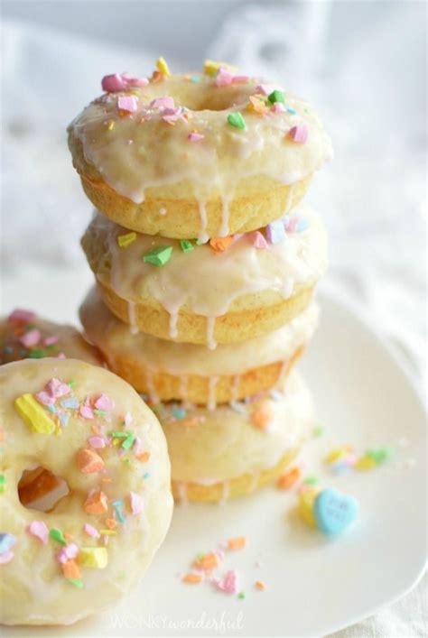 Baked Donut Recipe Vanilla And Sweet Hearts Valentine S Day