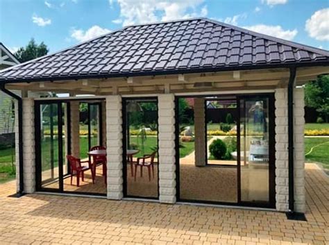 Алюминиевое остекление беседки в Москве и МО | цена от 2 200 руб/м²