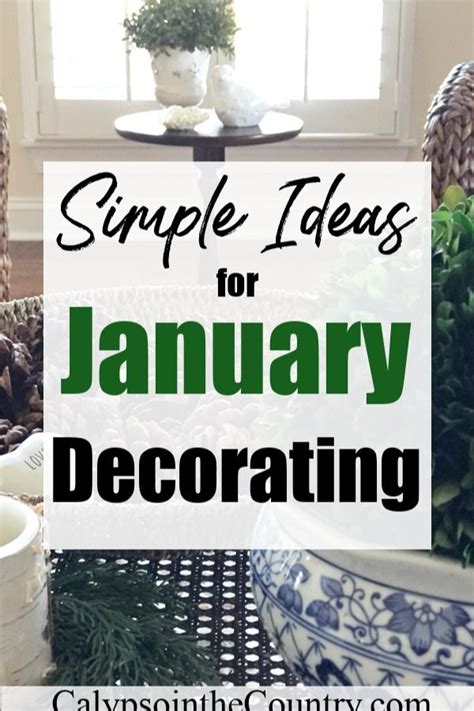 The Words Simple Ideas For January Decorating