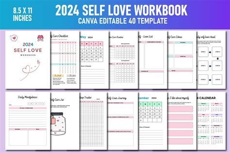 2024 Self Love Workbook Canva Kdp Graphic By Lavlu Creative Zone