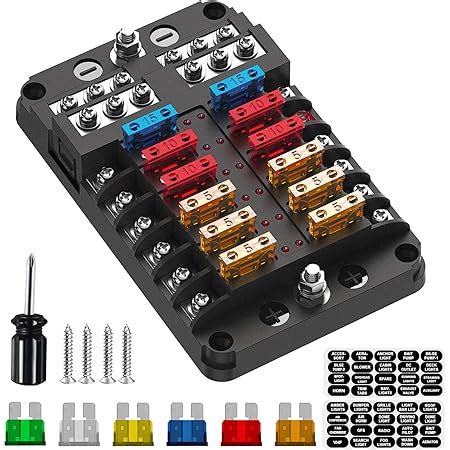 Amazon Wupp Volt Fuse Block Waterproof Boat Fuse Panel With