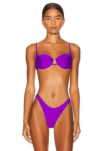 Buy Melissa Simone Underwire Bikini Top Purple At Off Editorialist