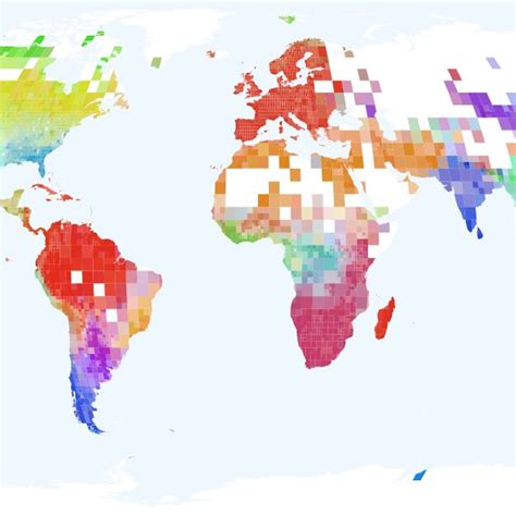 Mammal occurrences. It consists of 1.5M point occurrences of 4 972 ...