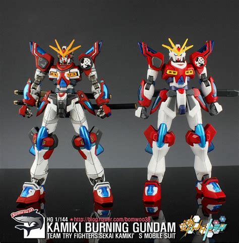 HGBF 1/144 Kamiki Burning Gundam - Customized Build | Gundam, Custom ...