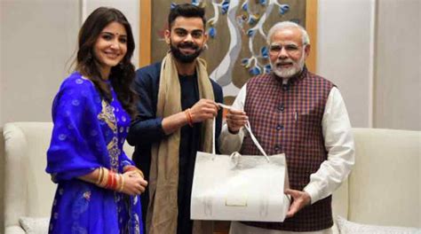 Newly Weds Virat Anushka Meet Pm Narendra Modi The Statesman